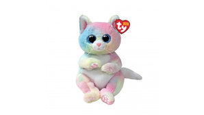 TY Beanie Bellies Kuscheltier Katze Regenbogen 15 cm