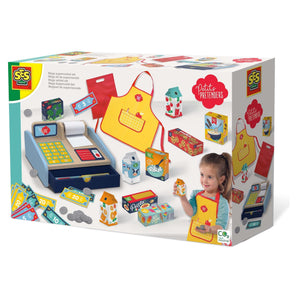 SES Petits Pretenders Holzkassenset – Spielkasse mit Zubehör | Artikel 18014 | ab 3 Jahren