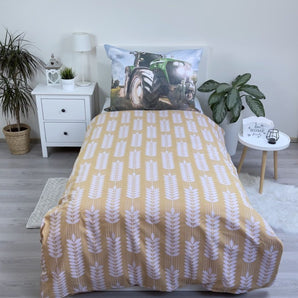 Traktor Bettwäsche - weiche Baumwolle 140x200 cm Kissen und Decke