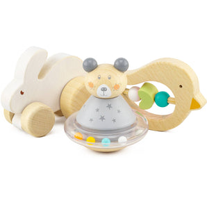 SET FÜR DAS ERSTE ALTER: HASE, VOGEL UND TEDDY