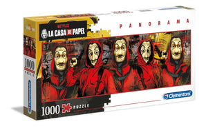 Clementoni 39545 - Netflix - La Casa de Papel - 1000 Teile Puzzle - Panorama Puzzle