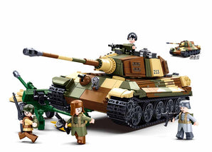 Sluban M38-B0980 - Army Battle of Budapest - Großer Deutsche Panzer 2in1
