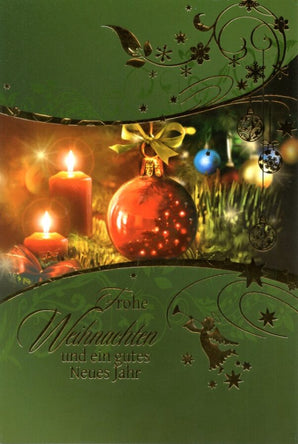 Weihnachtskarten Kerzen - 100 Stück - 6 Motive