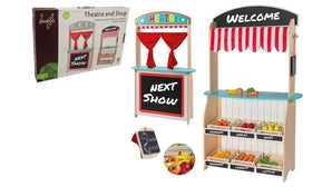 2 in 1 Schauplatz und Geschäft mit Zubehör