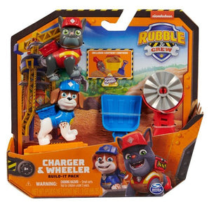 Spin Master - Paw Patrol Rubble & Crew - Charger & Wheeler Set
