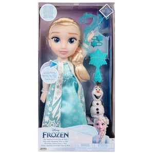 Disney Frozen / Eiskönigin - "My Singing Friend Elsa & Olaf" - Elsa Puppe mit Sound - 38 cm