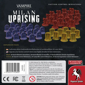 Teburu: Vampire: The Masquerade – Milan Uprising: Faction Control Miniatures – Expertenspiel