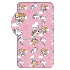 Paw Patrol Spannbettlaken - 90x200 cm Bettbezug Mädchen Matratzenbezug
