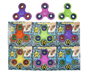 Finger Spinner bund 8 cm- 6-fach sortiert