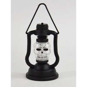 LED Laterne mit Sound - Totenkopf ca. 18 cm