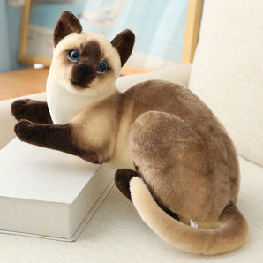 Katze Kuscheltier - 25 cm Plüschtier süßes Stofftier