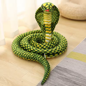 Kobra Schlange Kuscheltier - 70 cm Plüschtier weiches Stofftier