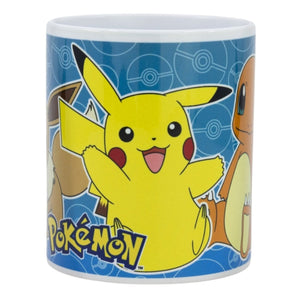Pokemon Pikachu Evoli Kaffeetasse Tasse 325ml Mug Cup mit Geschenkkarton