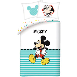 Micky Maus Bettwäsche - weiche Baumwolle - Kissen und Decke