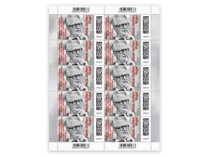 100. Geburtstag Hans-Jochen Vogel, Briefmarke zu 1,80 €, 10er-Bogen