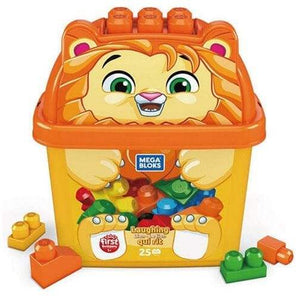 MEGA BLOKS Erste Bausteine – 25 bunte Steckbausteine für Kinder ab 3 Jahren