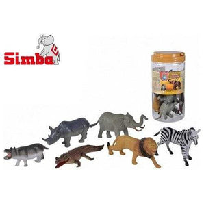 Nature World Safari Tiere – 6 realistische Wildtiere im Fass (12,5–20 cm) | ab 3 Jahren